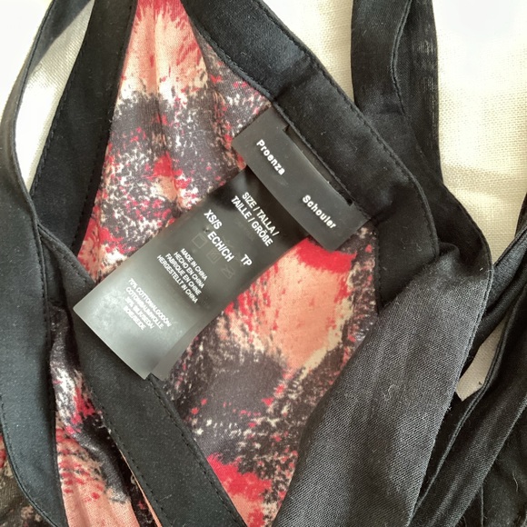 Proenza Scouler Watermelon Pink Plunge V Neck Mini Dress SZ XS/S - Picture 6 of 6